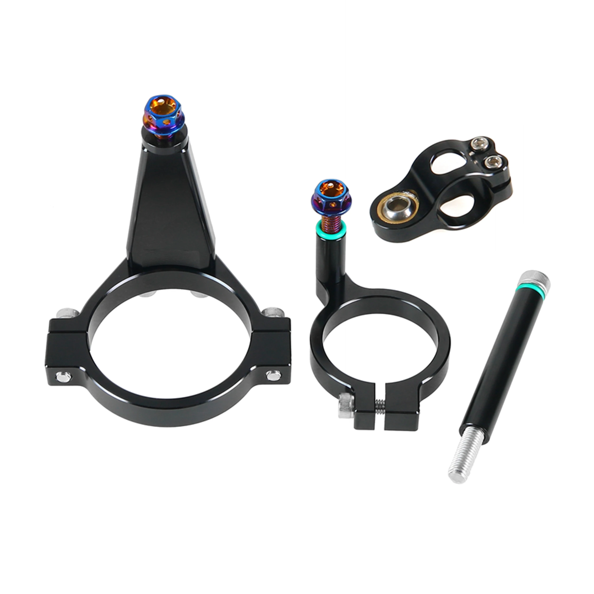 CNC Motorcycle Stabilizer Damper Bracket Complete Steering Mounting for KAWASAKI ZX4R ZX4RR Aluminum Alloy Material