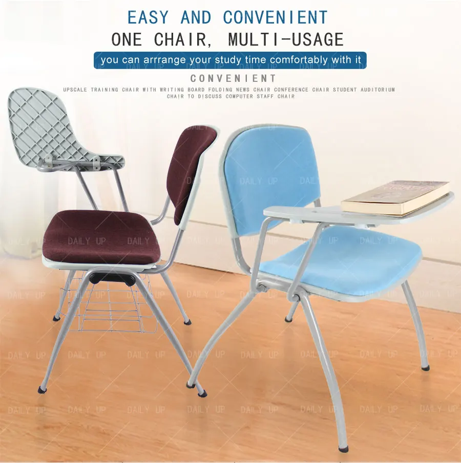 College Padded Chair Ventilated Children Study Chair with Tablet Chair Upholstered