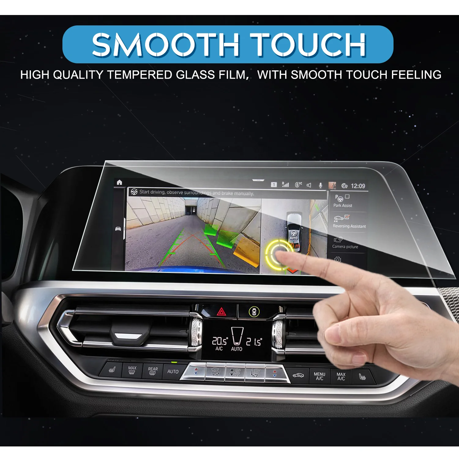 BMW G20 G28 GPS Screen Protector, 2019-2020 Navigation Display Tempered Glass Film