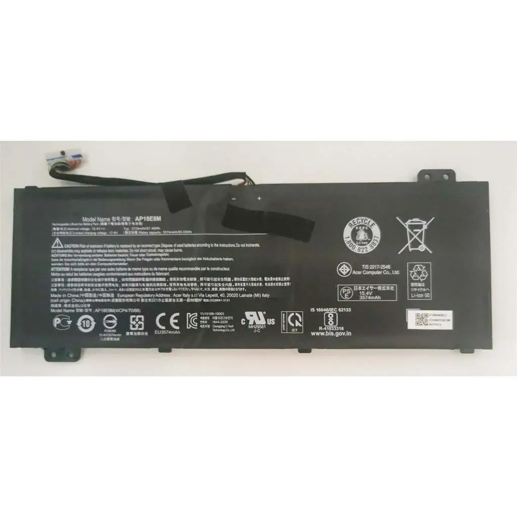 Notebook Parts Ap18e8m Ap18e7m Laptop Battery For Acer Nitro 7 An715-51 ...