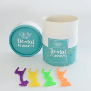Daily Care New Design Packing 60pcs Children Dental Floss, Dental Floss Picks Different Shape Floss Picks for Kids