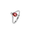 JH0443White gold color-5Garnet
