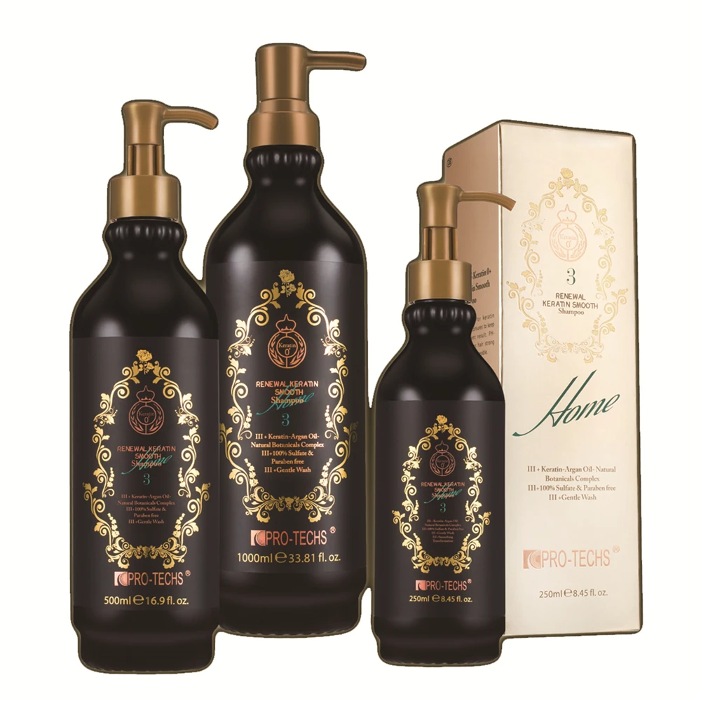 Pro Techs Organic Bio Keratin Daily Shampoo Sulfate Free and Paraben Free Shampoo for Damaged Hair Repair Care