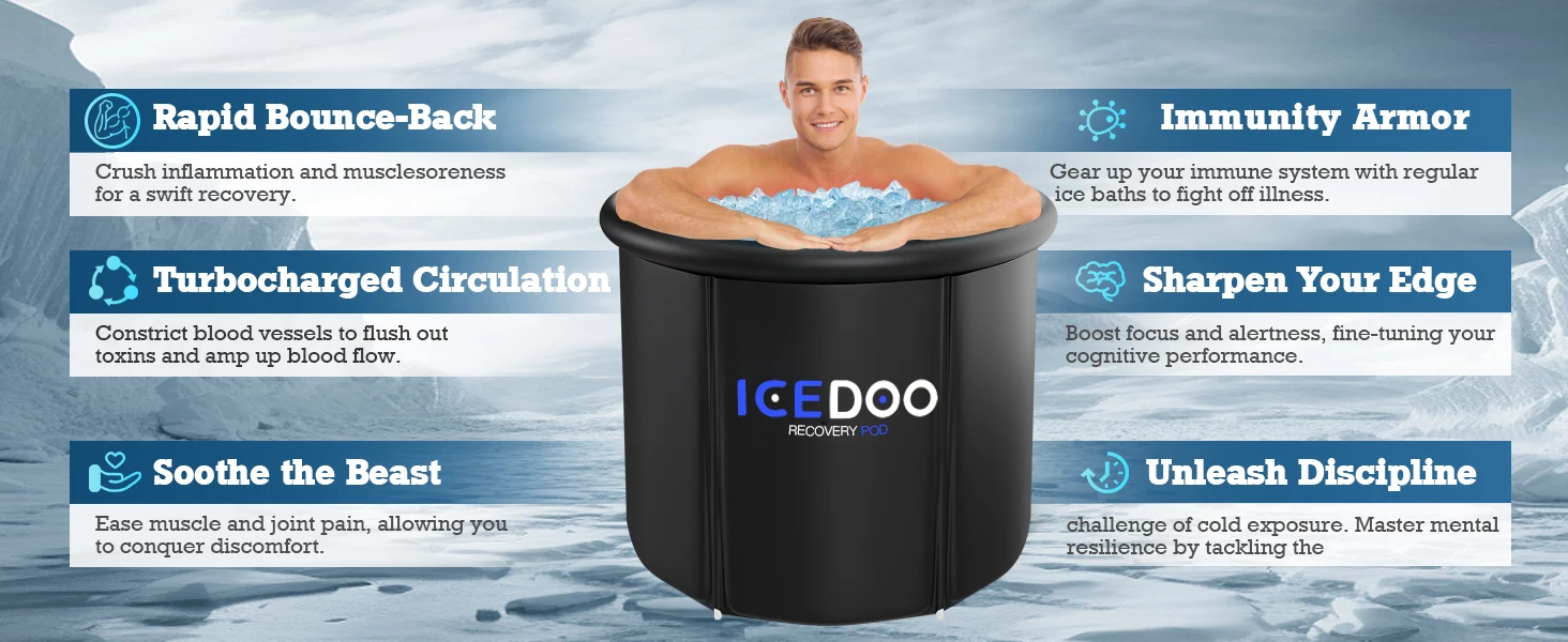 Ice Bath Recovery Tub Inflatable Adults Ice Bath Recovery Tub Ice Bath ...