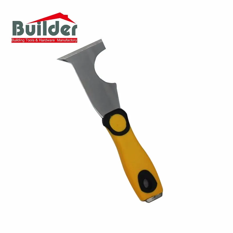 Multi-Functional Stainless Steel Paint Scraper and Spackle Knife with Hammer End Razor Blade New Category Product Putty Knife