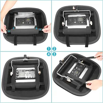 Neewer 2 Packs LED Light Panel Softbox for 660 LED Panel: 9.25x9.25 Inches Opening, Foldable Light Diffuser With Strap detail image