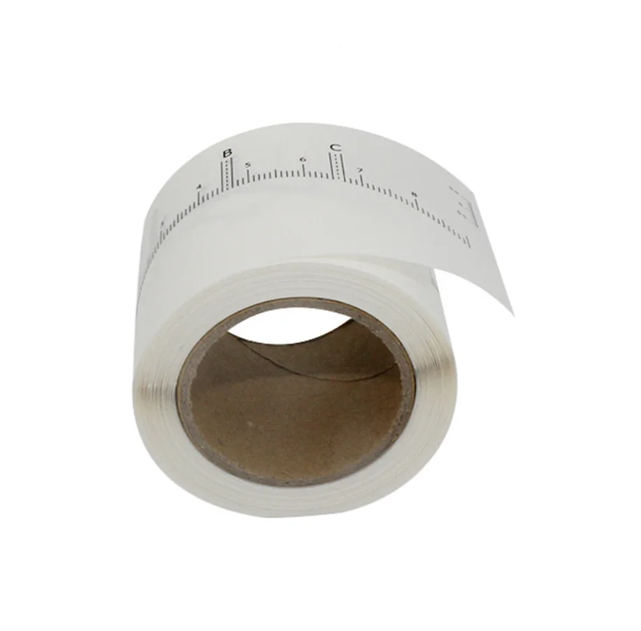 Одноразовые тату бровей измерения линейка со шкалой для фиксации наклейки для начинающих дизайн формы бровей 50 шт/рулон