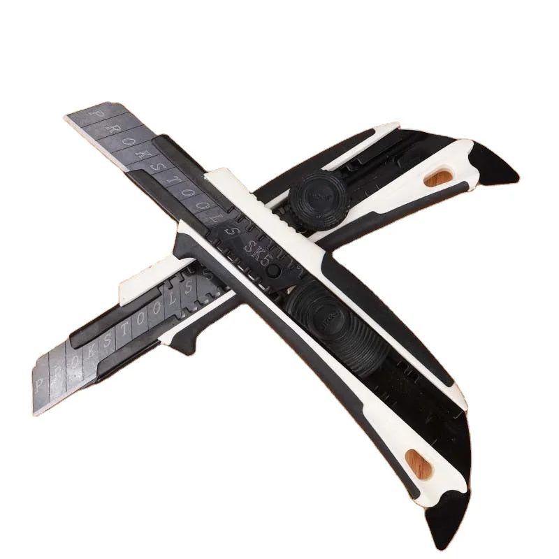 High quality black 9mm mini car foil utility knife Office paper cutter