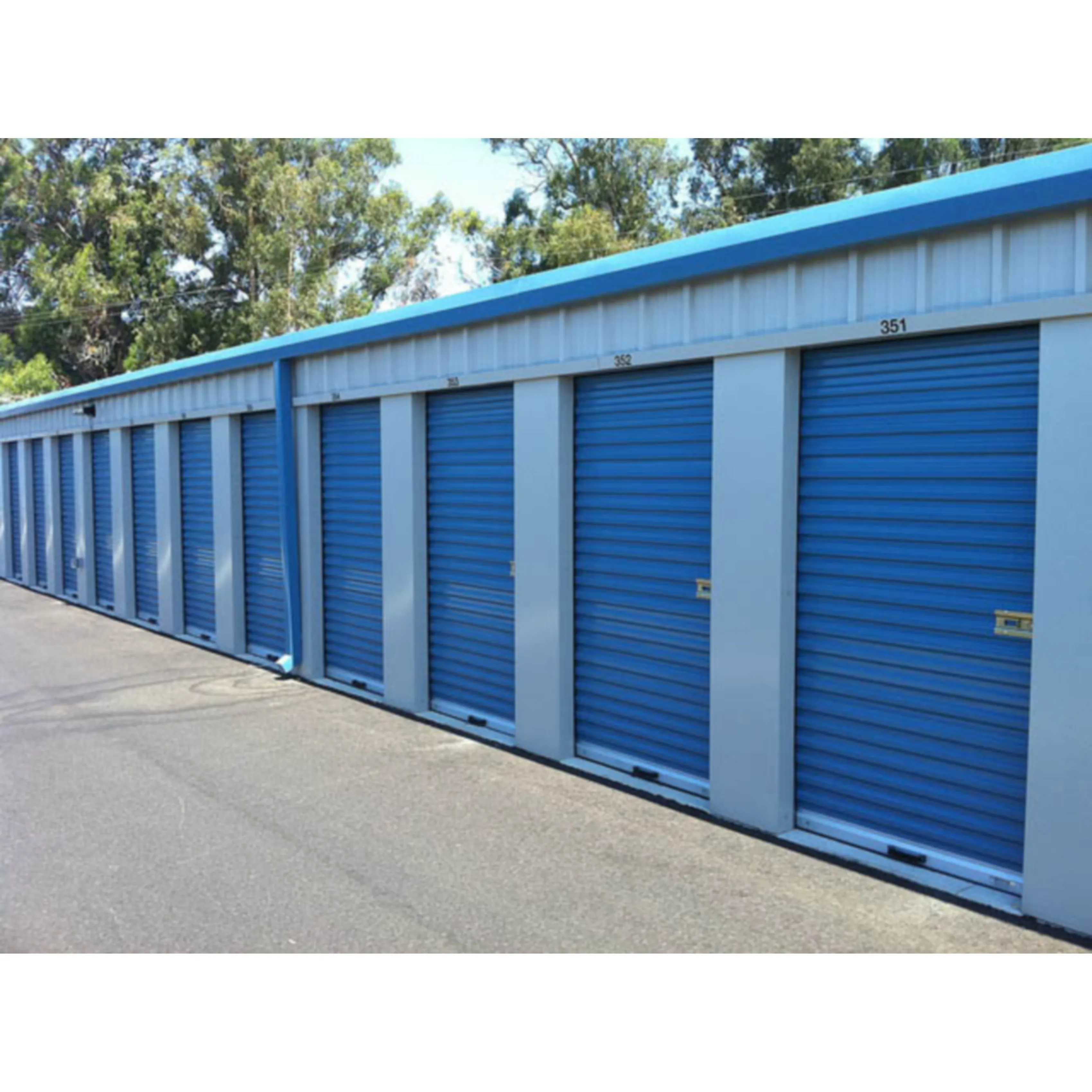 Self Storage Warehouse Manual Steel Panel Roll up Shutter Doors