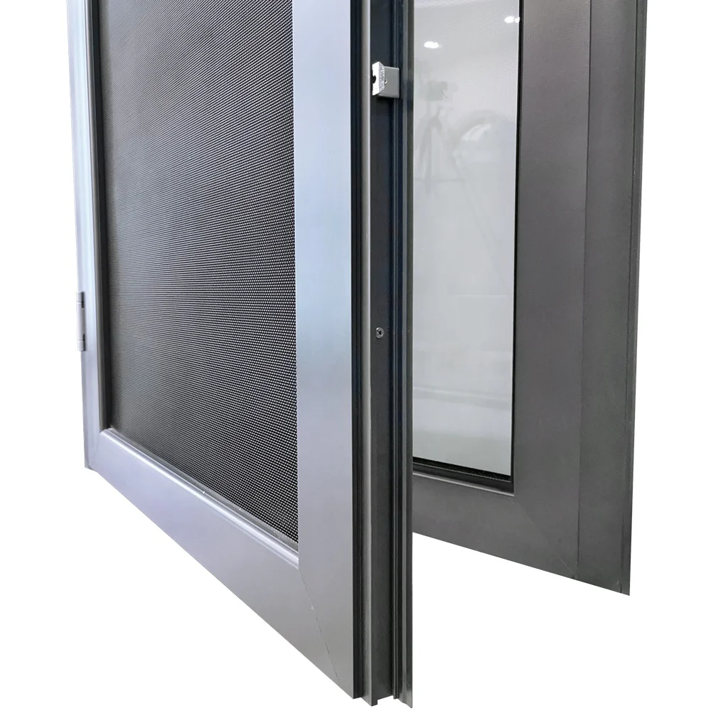Customized Aluminum Windows And Doors Factory Double Tempered Glass