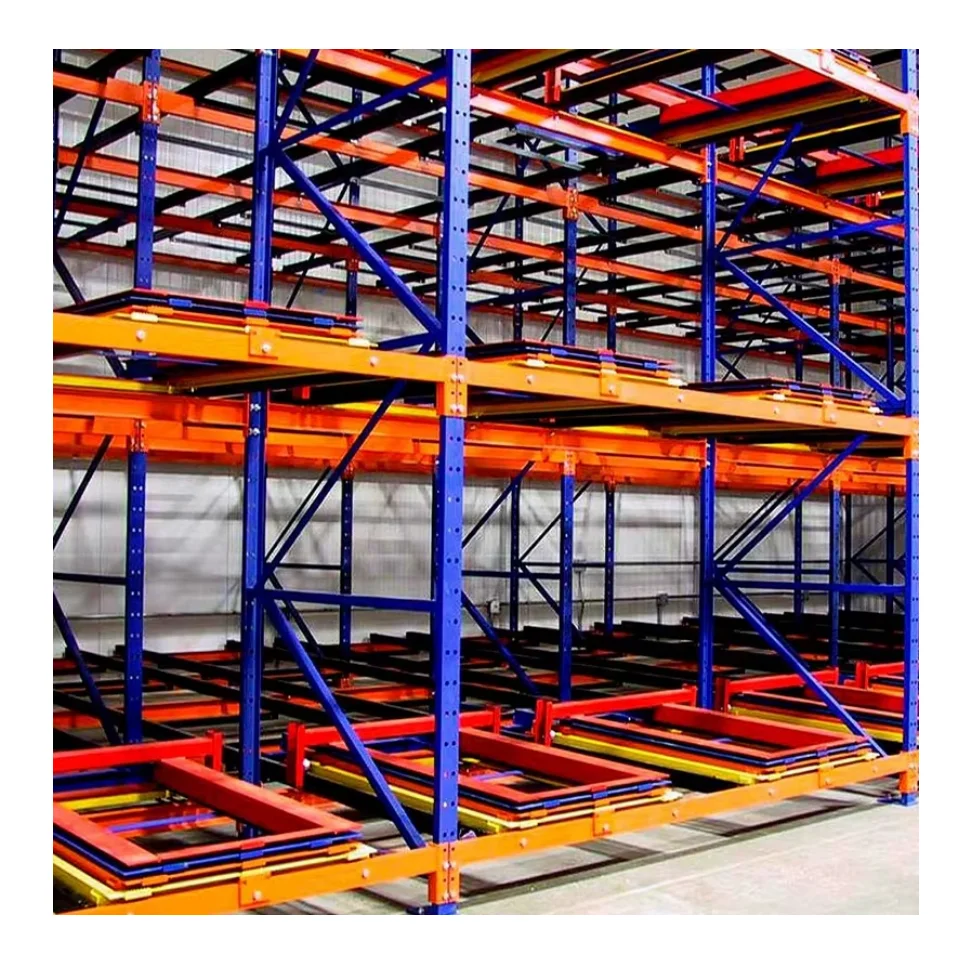 NOVA Cold Storage Galvanized Automatic Shelf Store Equipment LIFO Push Back Racking/