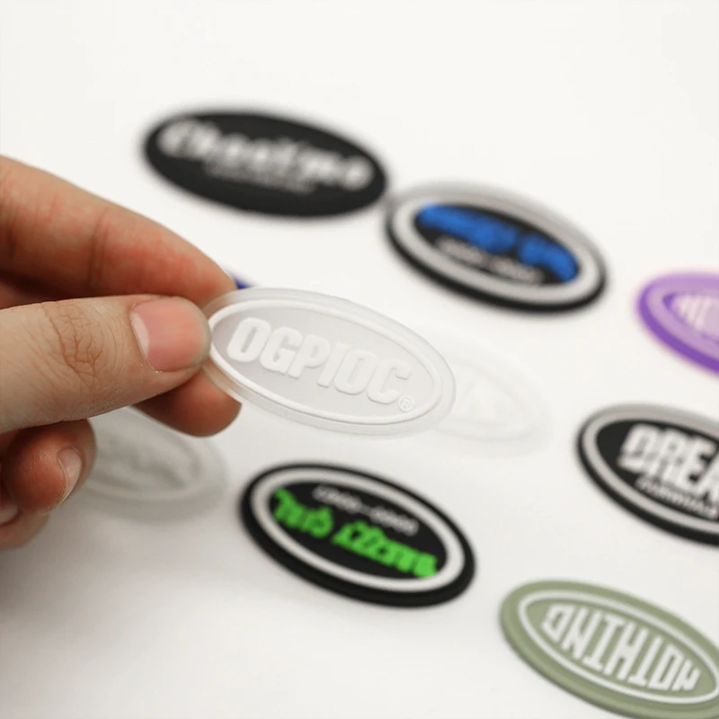 High Quality Custom Logo Patterns Letters Patches Iron on Rubber for Clothing PVC Patches Rubber Patches
