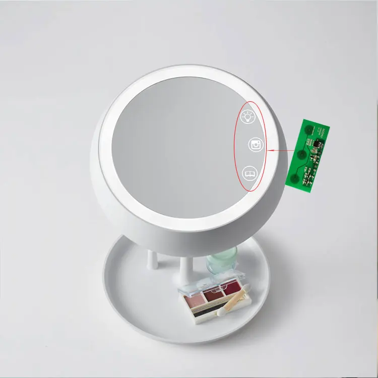 Three Buttons Led Light 12v Capacitive Touch Screen Panel Membrane Switch Dimmer Control Sensor Modular for Mirror
