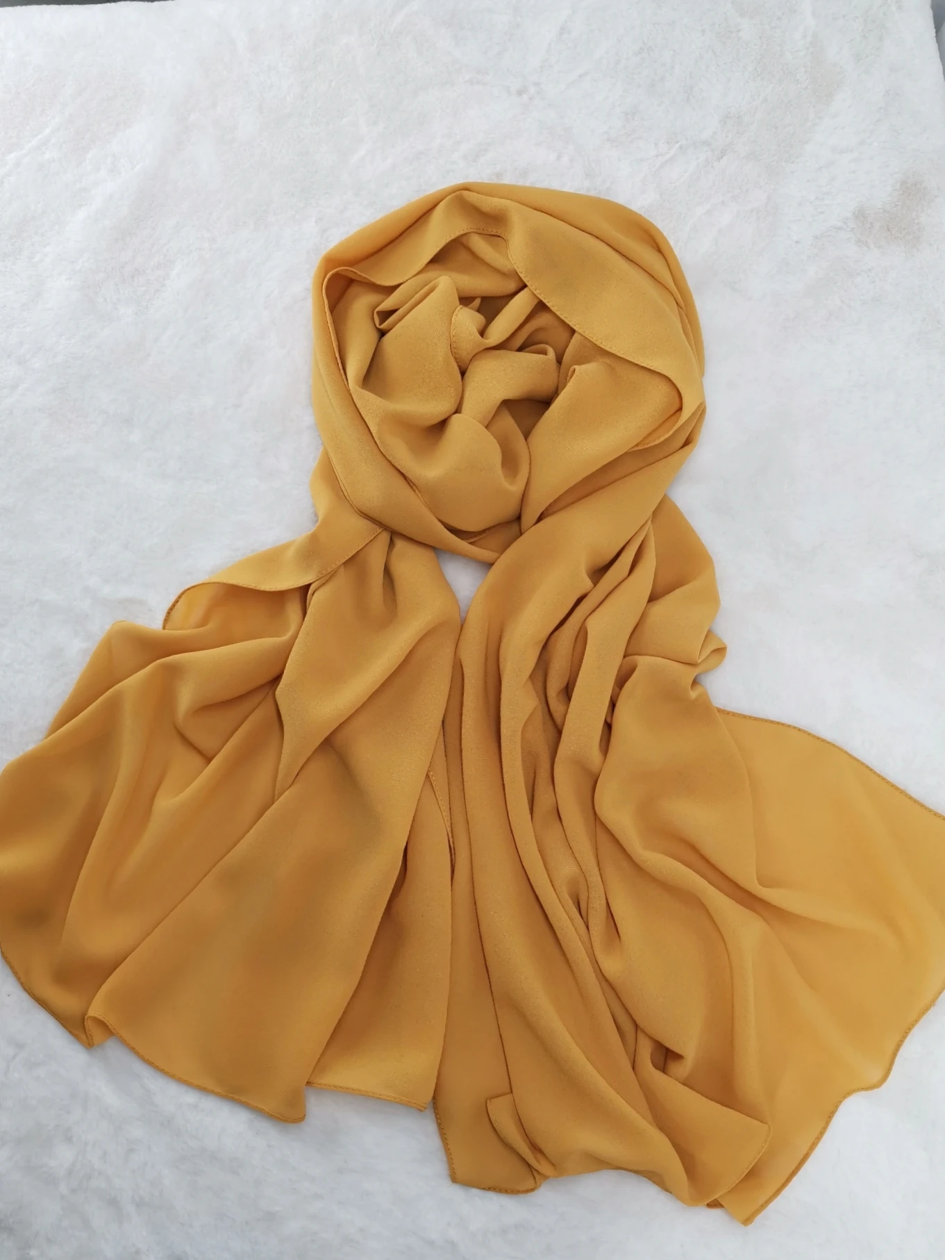 gold chiffon wrap