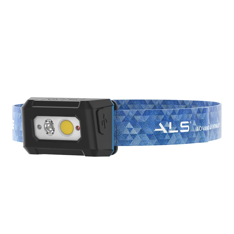 ALS M-lite 200lm Rechargeable Light Waterproof COB LED Headlamp  Headlight