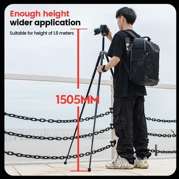 Multifunctional Lightweight Mobile Tripod Travel Photography Twist Lock Tripod Height Adjustable 5-Sec Camera Phone Tripod detail image