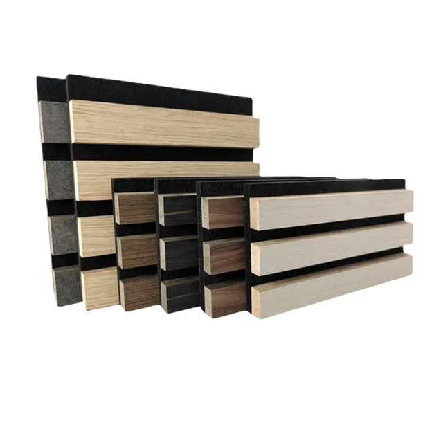 indoor commercial wooden slat panel mdf wall board decorative acoustic wood wall panels acoustic panel