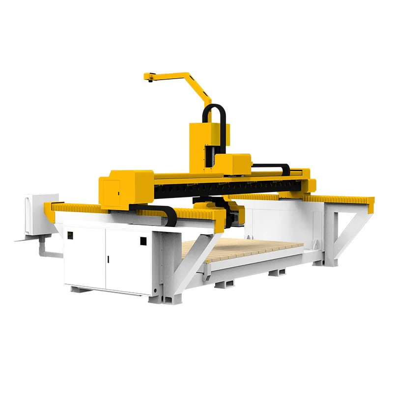 Granite Bridge Saw 5 Axis 4th Axis Quarry Stone Cutting Marble Granite Tile Kitchen Countertop Polishing Machines