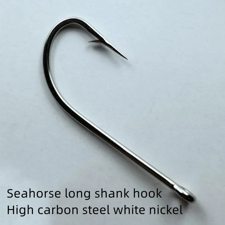OCEAN CAT Stainless Steel Barbed Circle Fishing Hooks - Offset Point, Saltwater, Sizes 4/0 To 8/0, 10 Pack