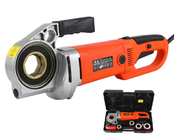 Горячая Распродажа портативная электрическая машина для нарезания труб 230 В/50 Гц используется