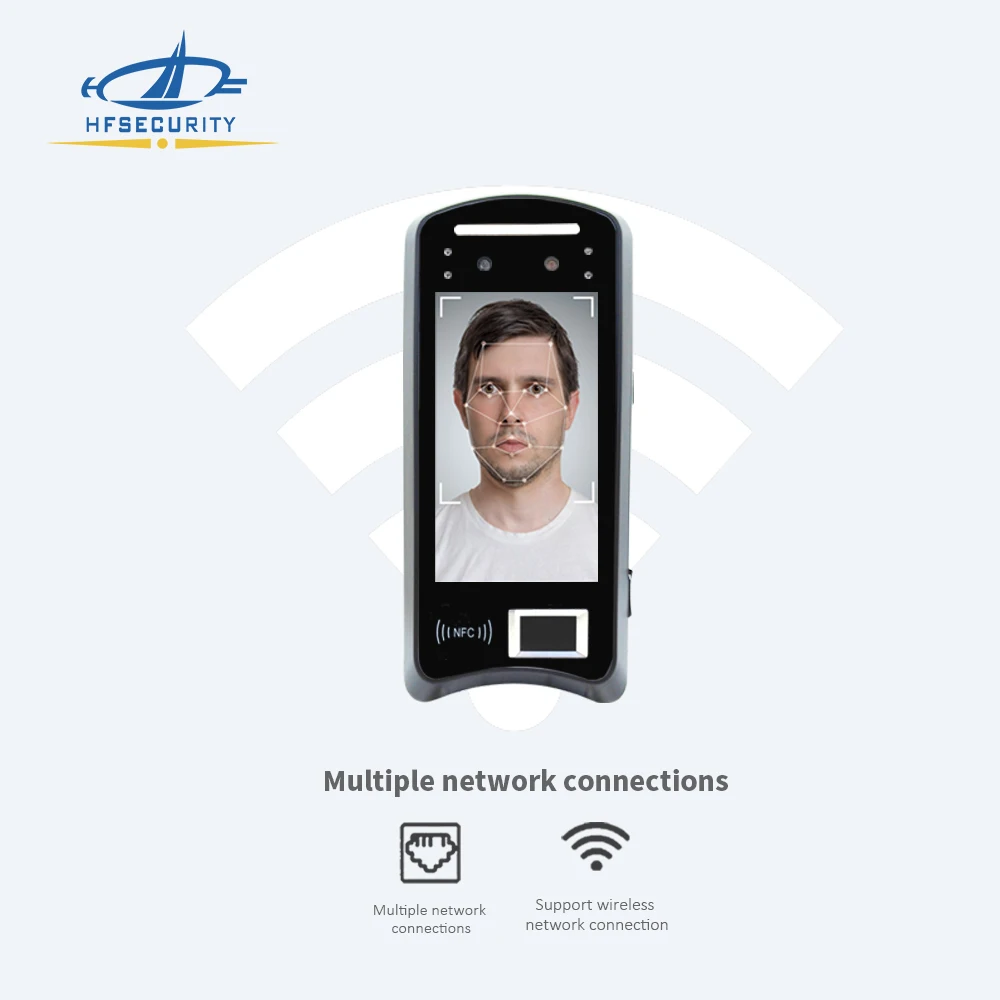 2023 HFSecurity X05 Time Attendance 4G Wifi Identification Turnstile Face Recognition  Biometric Access Control