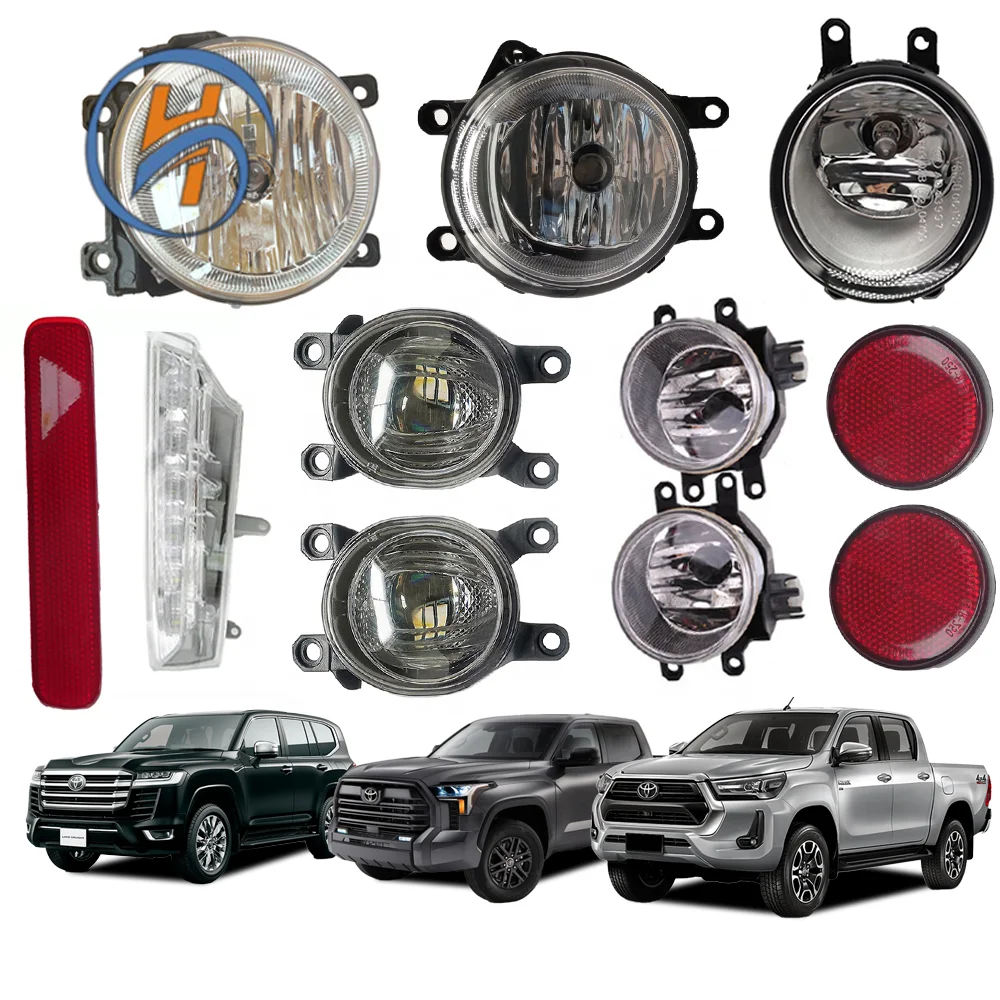 Rear Bumper Light Fog Light Front Bumper LED Assembly Front Light for Toyota Camry Corolla RAV 4 Crown Land Cruiser Prado Lexus