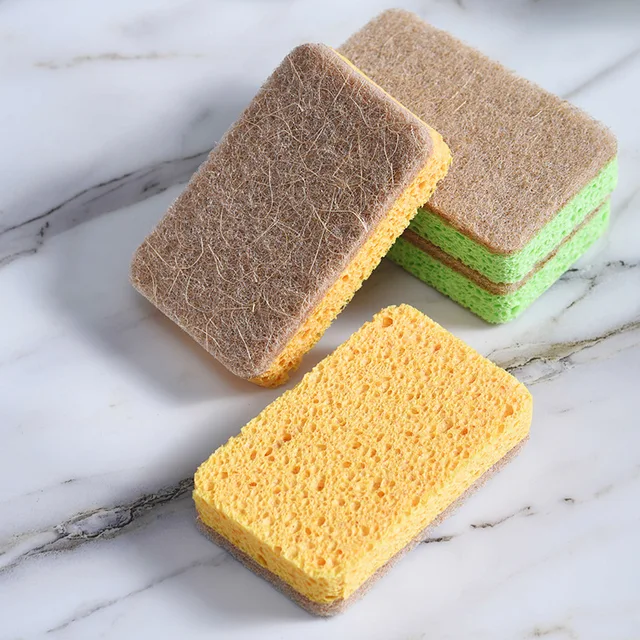 2024 Hot Selling Wholesale Latest Kitchen Cleaning Products Scrubber Eco Sponge Sisal Cellulose Sponge