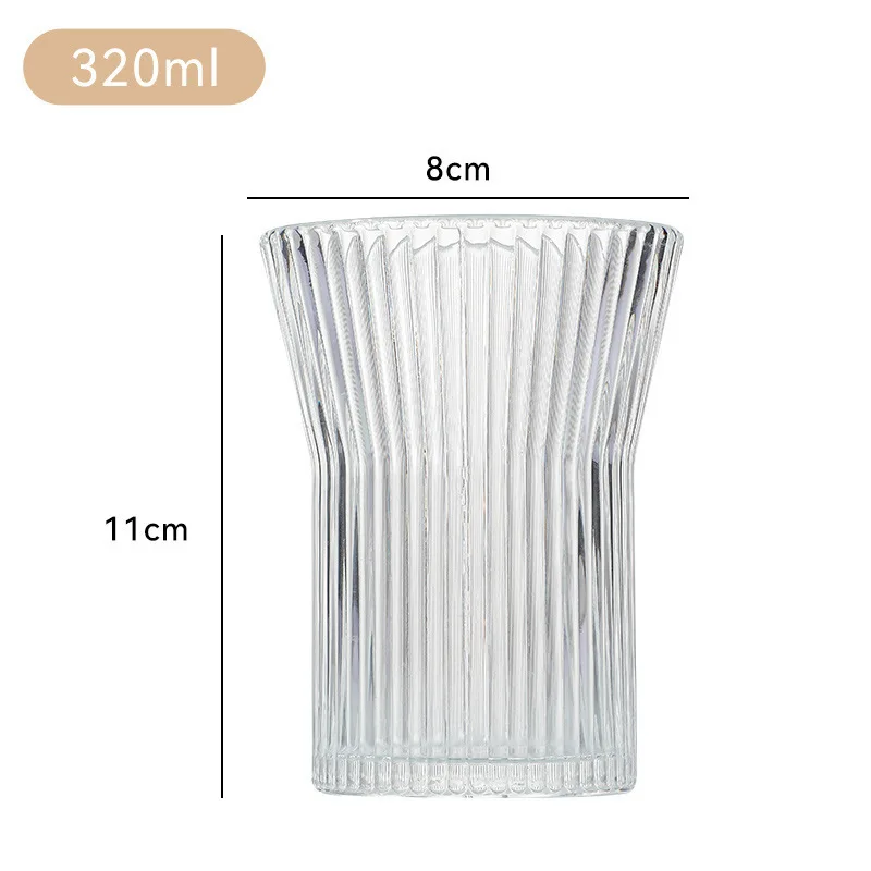 Custom Made Transparent Glass Cup For Beer Coffee Organ Shaped Juice Cold Drink Cups with Anti-scald Sleeve Water Bottle