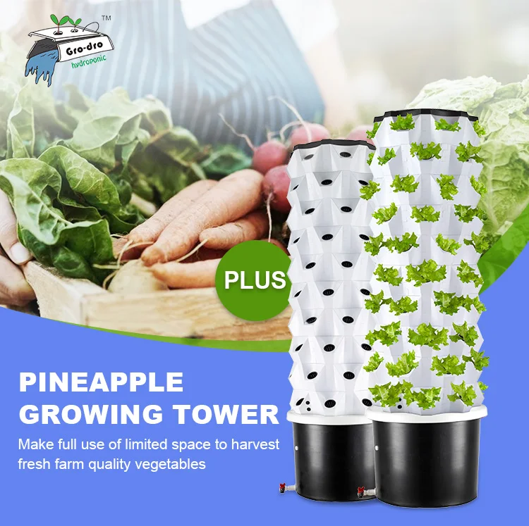 Greenhouse Pineapple Aeroponic Growing Towers Hydroponics Vertical