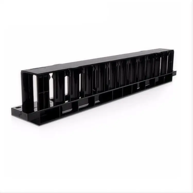 Rj45 Network Cable Management Rack 12 Slots 24 Ports 1u Cable Organizer ...