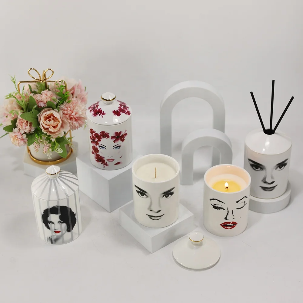 Synwish Luxury Scented Decorative Candles In Jar Romantic Smokeless Soy