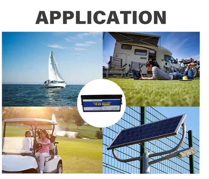6000 Cycles Bely Battery with Bluetooth and Self Heating 12V 400Ah Solar System