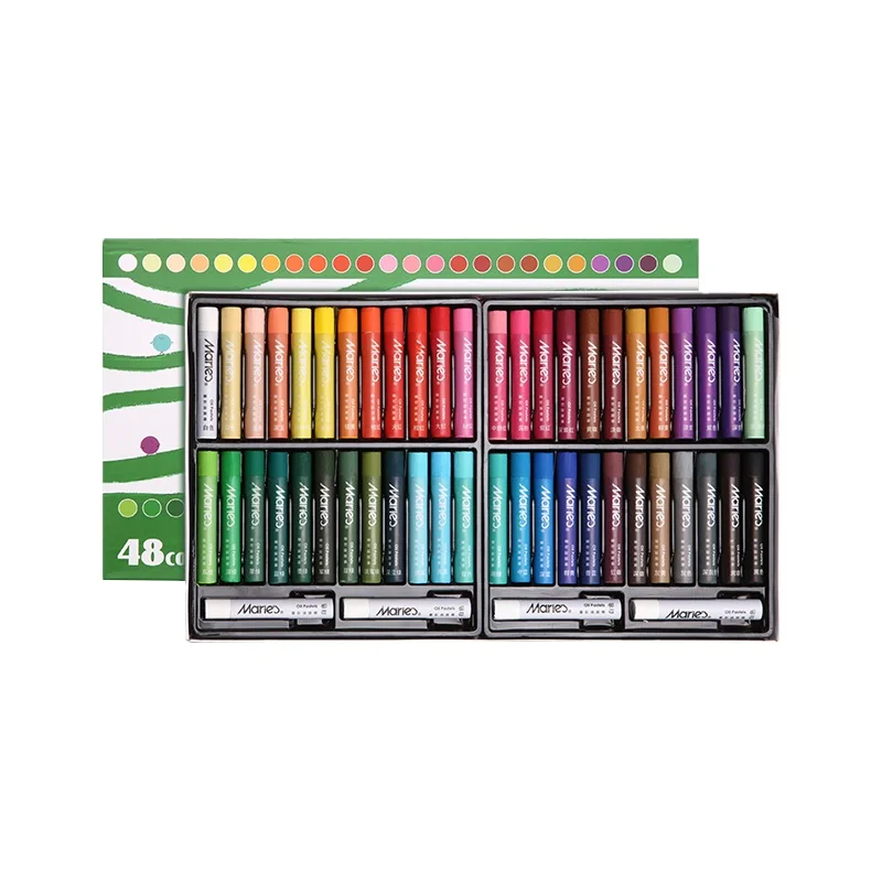 Maries 48-цветная мягкая масляная пастель многоцветная краска оптовая продажа