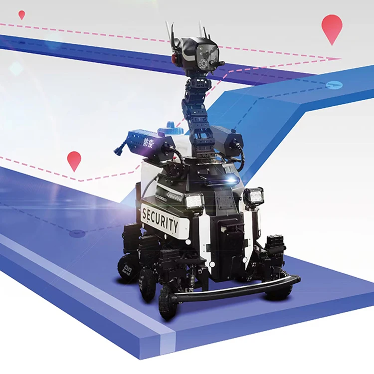Indoor and outdoor secured patrol robot  Artificial intelligence Security robot spray disinfection robot-133070