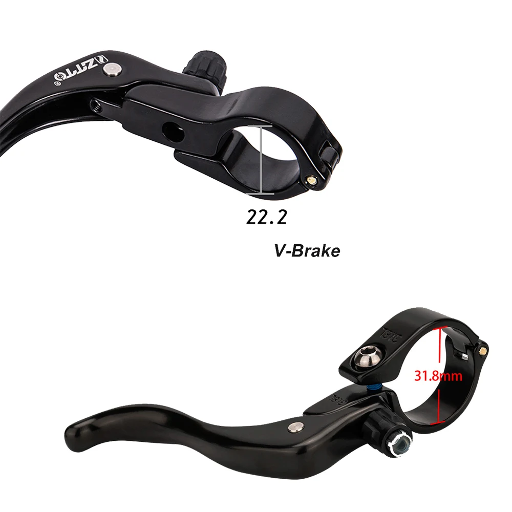 ZTTO Road Bike leva del freno bici da strada a scatto fisso Vice freni V  maniglia del freno in lega di alluminio per manubrio