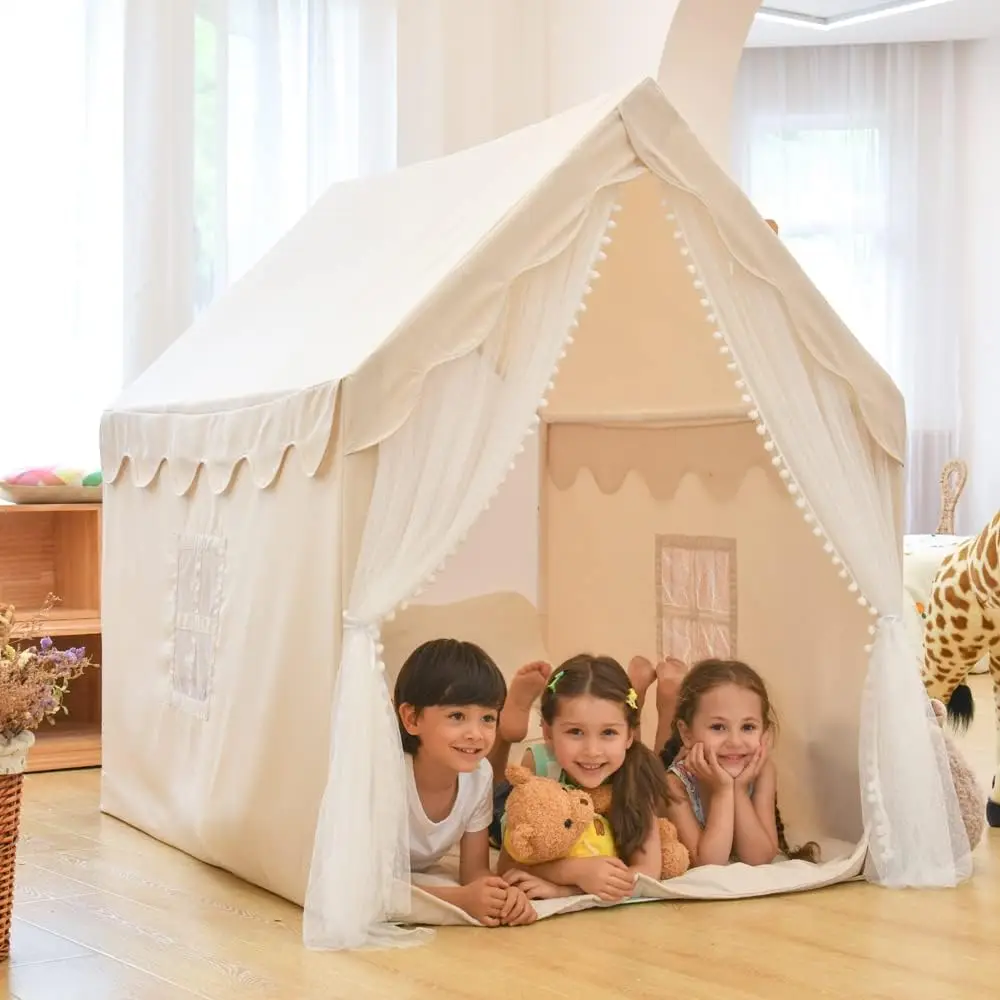 Indoor Cubby House Tent 53inches Indoor Playtent Durable, Foldable