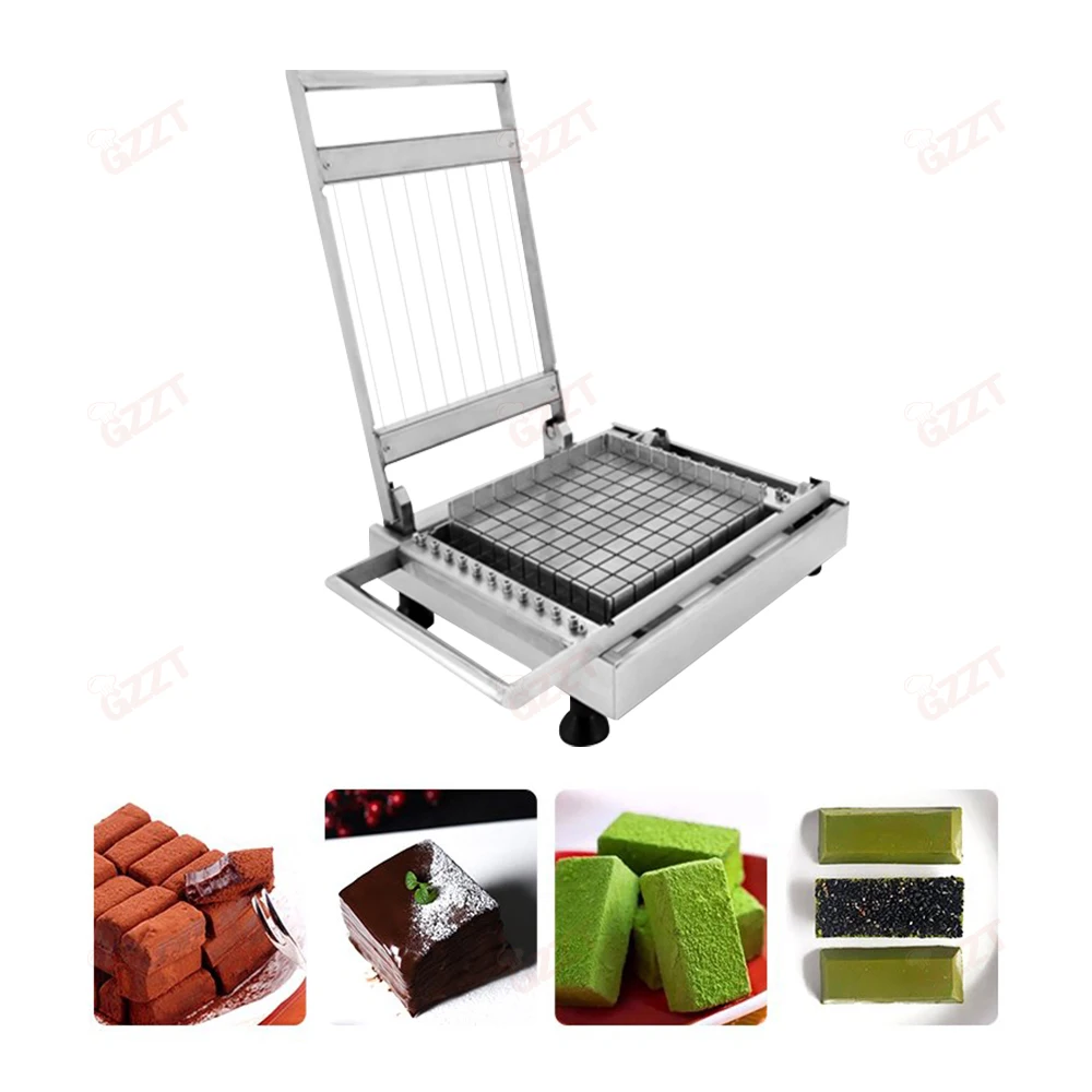 Chocolate Cutting Machine Soft Sweets Square Cheese Cake Wire Cutter Manual Cheese Cake Block Wire Cutter