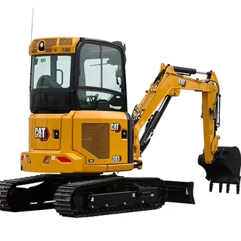Latest model CAT303CR with Tier 4 engine Mini hydraulic digger Caterpillar 3ton used excavator with low price
