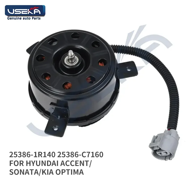 USEKA Radiator Cooling Fan Motor OEM for Hyundai Accent
