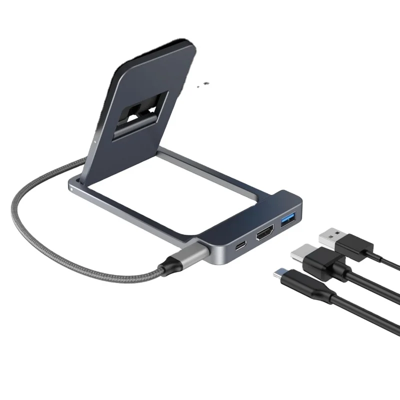 Chinese factory supplier supply  Switch 2 Dock Station Stand HDMI 4k 60hz Pd100w Usb3.0 Mobile Phone Stand 3 In 1 Type C Hub - Buy 3 In 1 Switch 2 Hub 100w Charging Usb3.0 4k60hz Type C Docking Station For Switch 2 switch2 100w Hub With Battery 4k60hz 3-in-1 For Hdmi Usb 3.0 Abs-stock Product For Data Transfer