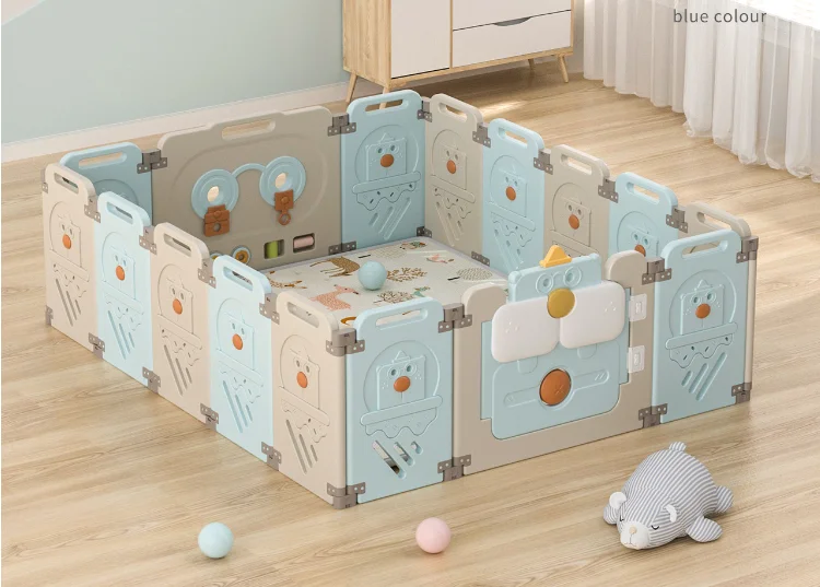 Baby Playpen Indoor Safety Gate Fences Playpens Play Yard Plastic