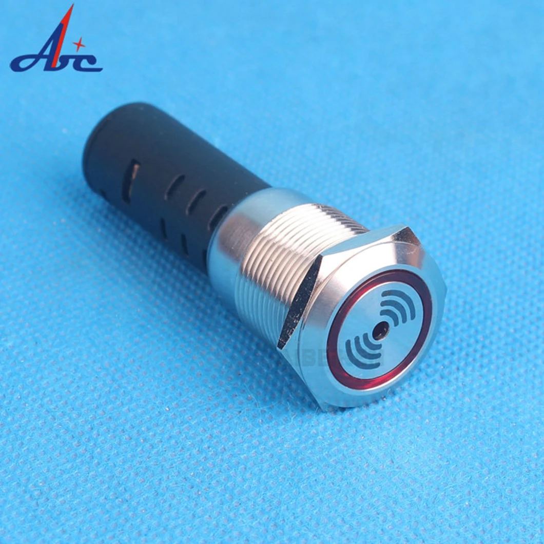 Metal Buzzer With Led Light Flashing Buzzer V V V Opening Mm Mm Stainless Steel Metal