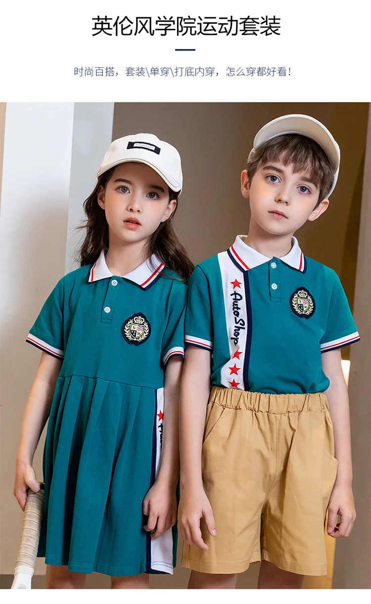 Children School Uniform Design Girl Dress Material Fabric Quality
