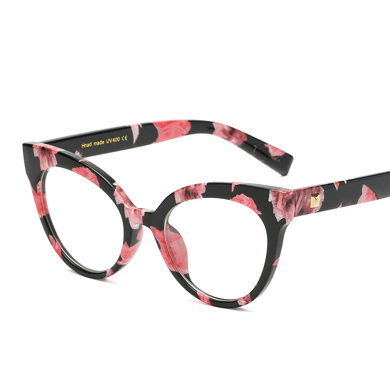 LBAshades 2021 Fashion Retro Cat Eye Glasses Frame Women Brand Designer Optical Frames Eyeglasses
