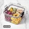 460ml nero a quattro scomparti