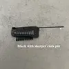 black sharper pin