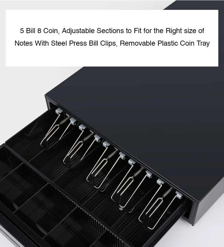 High Quality Electronic Cash Drawer with Double Cheque Slots