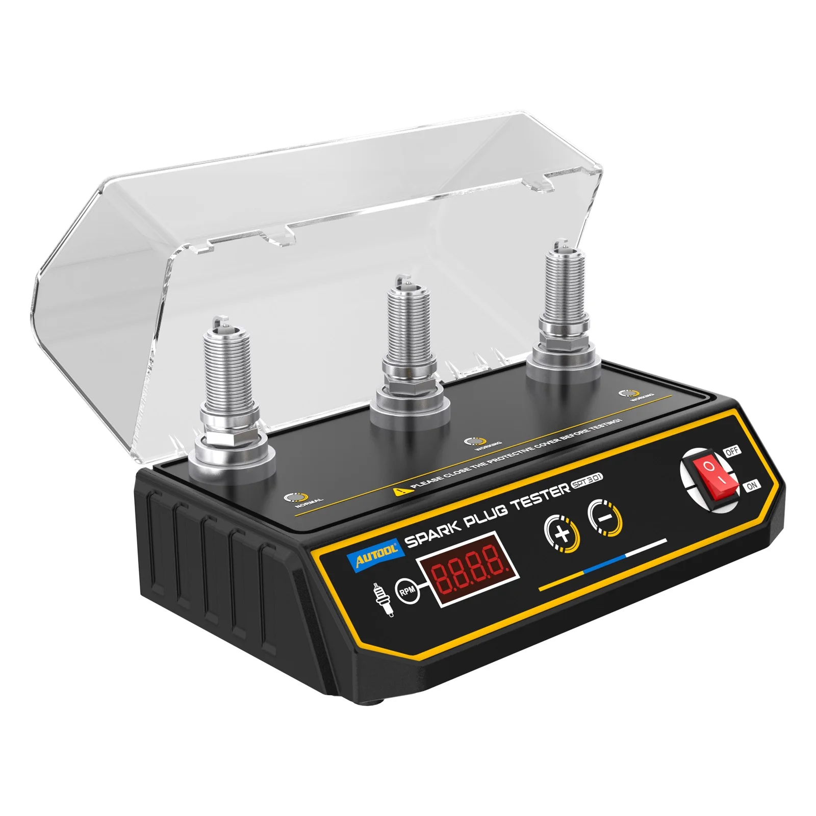 AUTOOL SPT301 Easy Carry Mini Tester Car Spark Plug Tester With Ignition Analyzer Diagnostic Auto Tool Detector