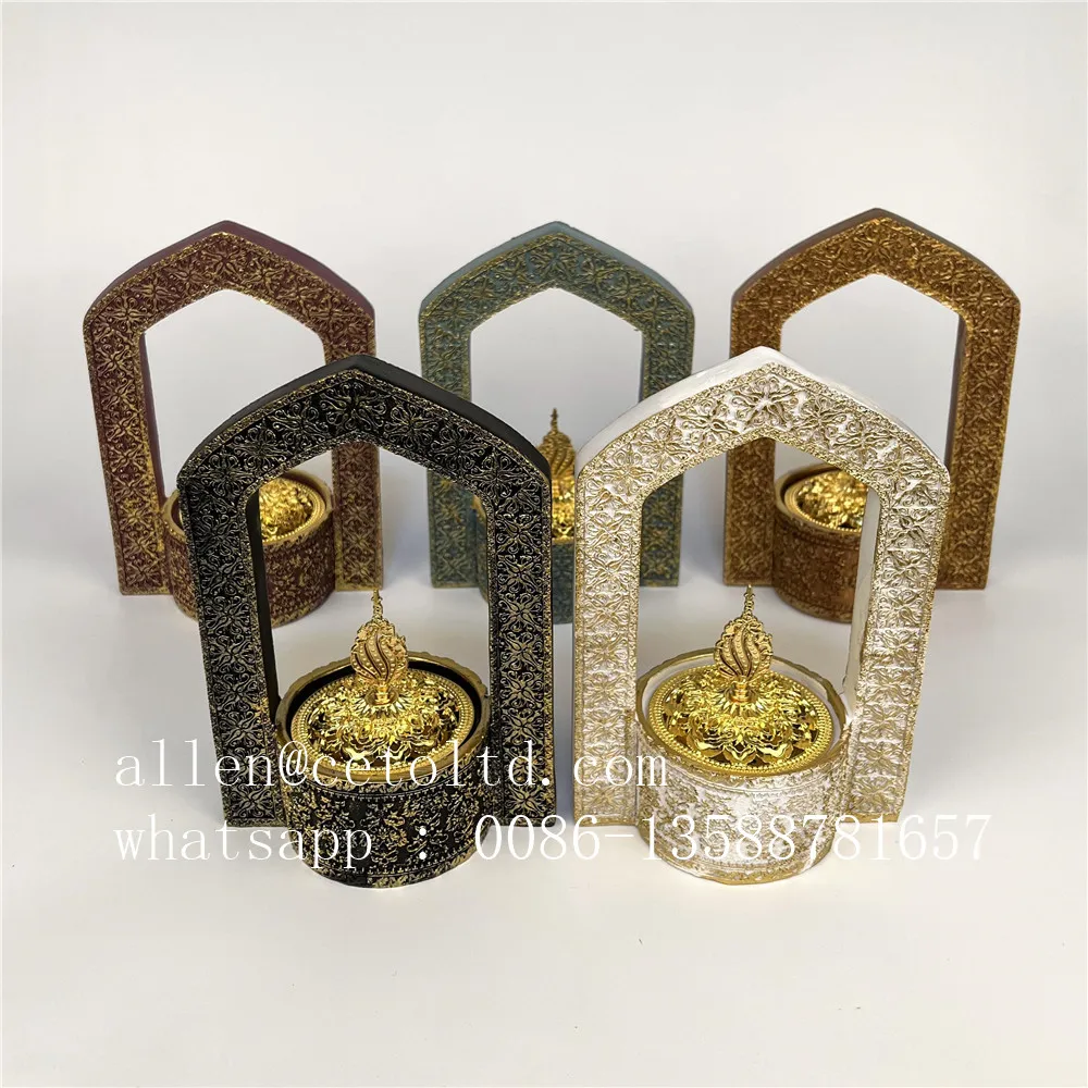 Luxury 2022 Resin Burner Dubai Charcoal Ramadan Incense Burner Design