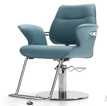 Fashion Hairdressing Chair Adjustable Salon Chair Commercial Hair Furniture Classic Heavy Duty Metal Barber Chair